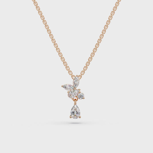 Stepping Stone Trilogy Chain Pendant