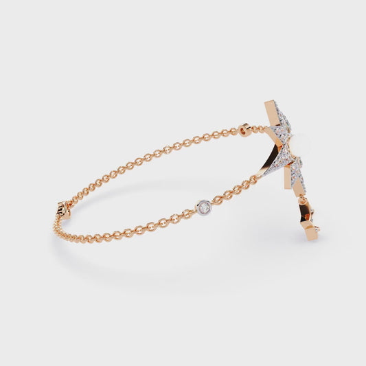 Starburst Charm Chain Bracelet