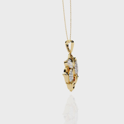 Tulip Blossom Diamond Pendant