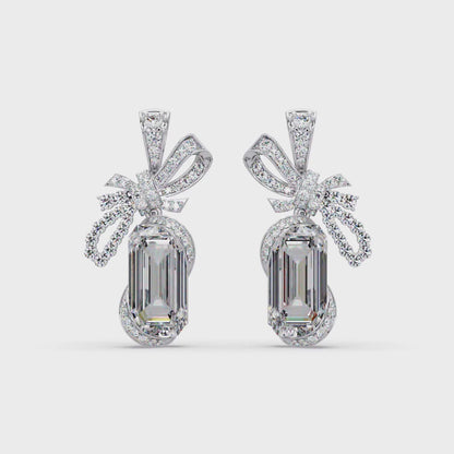 Couture Bow Ribbon Earrings
