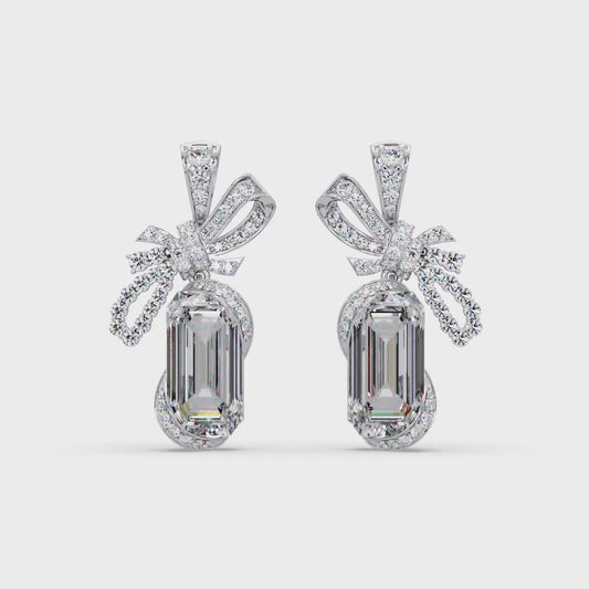 Couture Bow Ribbon Earrings
