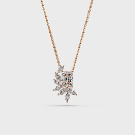 Radiant Laurel Halo Chain Pendant