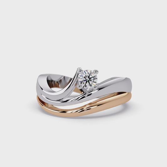 Ribboned Two Tone Ring