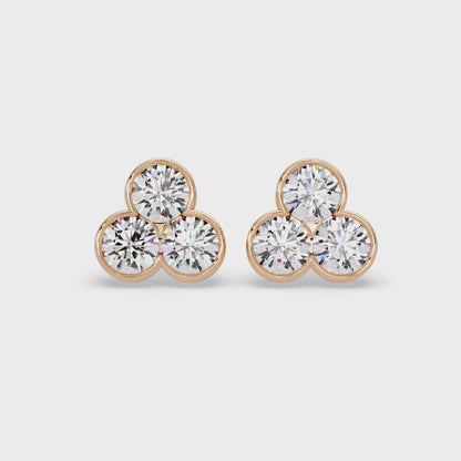 Clover Glow Diamond Earrings