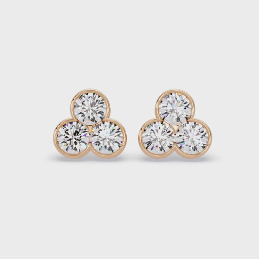 Clover Glow Diamond Earrings
