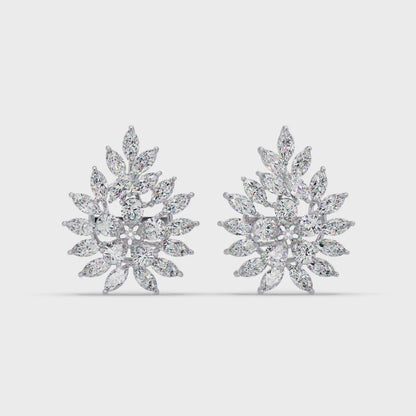 Flourishing Laurel Spray Earrings