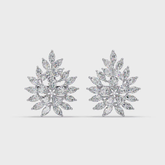 Flourishing Laurel Spray Earrings