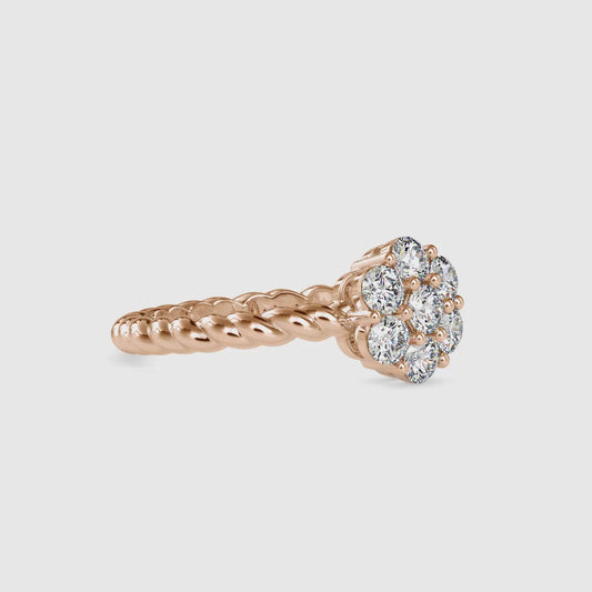 Rope Blossom Cluster Ring