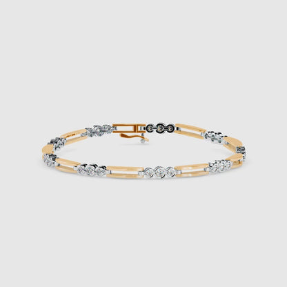Station Bar Diamond Bracelet