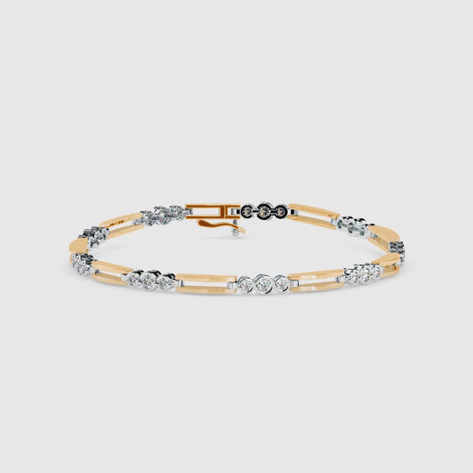 Station Bar Diamond Bracelet