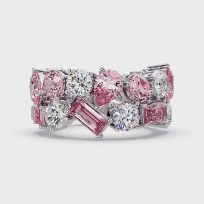Pink Diamond Eternity Band
