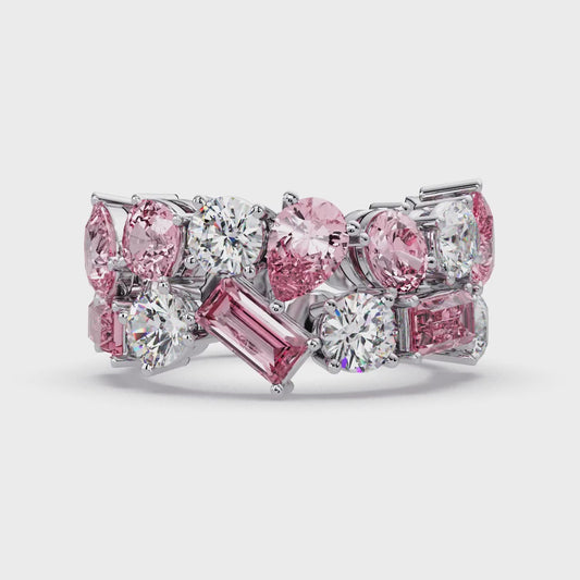 Pink Diamond Eternity Band