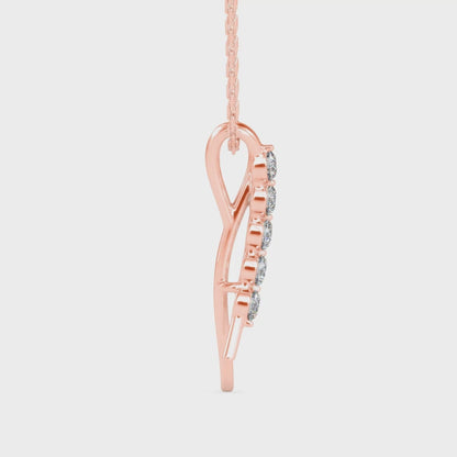 Diamond Journey Drop Pendant