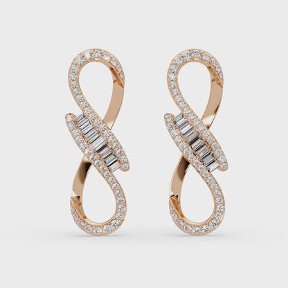 Eternal Infinity Diamond Earrings