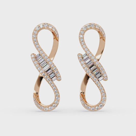 Eternal Infinity Diamond Earrings