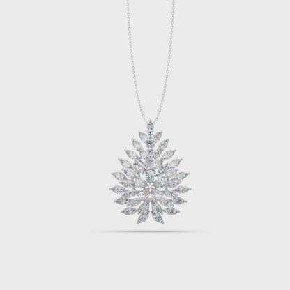 Flourishing Laurel Spray Chain Pendant