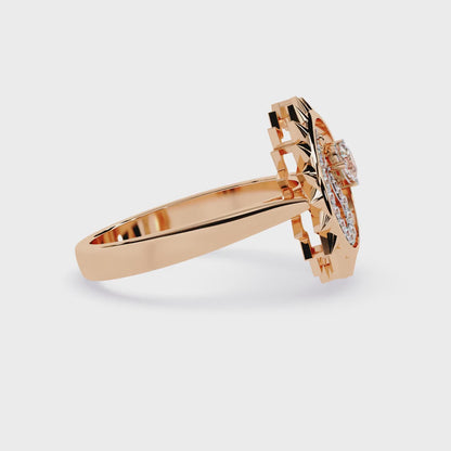 Sun & Moon Diamond Ring