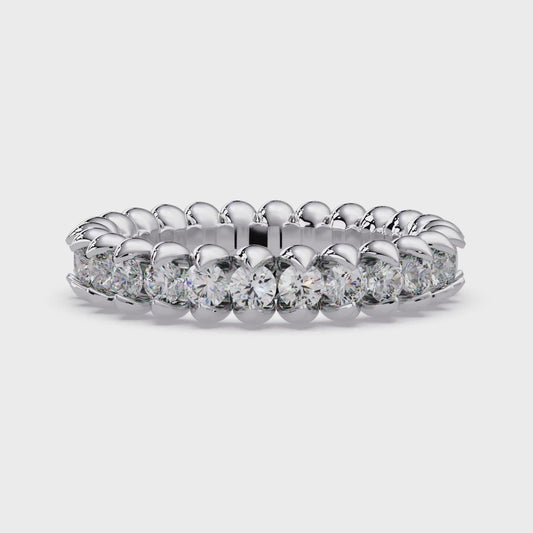 Brilliant Round Eternity Band