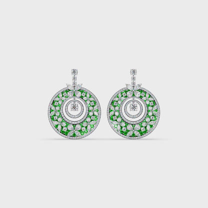Celestial Wheel Mosaic Earrings