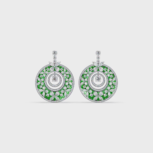 Celestial Wheel Mosaic Earrings