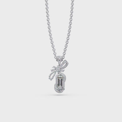 Couture Bow Ribbon Chain Pendant