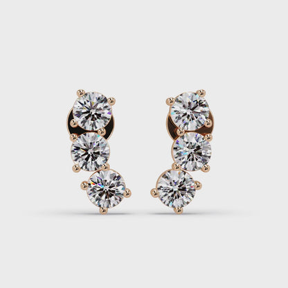 Blossoming Crown Stone Earrings