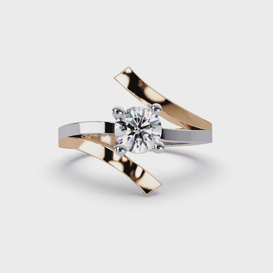 Crossing Two Tone Ring