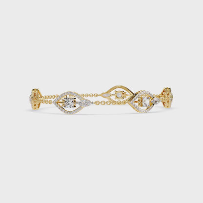 Marquise Station Chain Bracelet