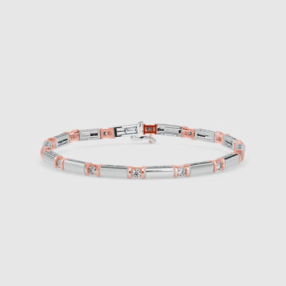 Bar Link Diamond Bracelet