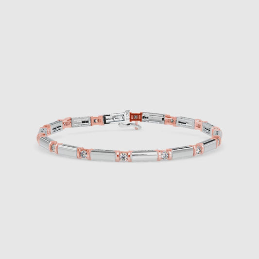 Bar Link Diamond Bracelet