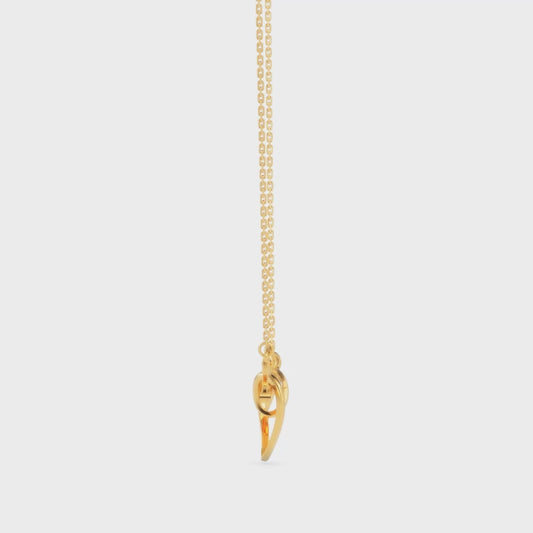 Heart Key Diamond Necklace