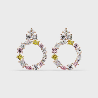 Carousel Mixed Stone Earrings