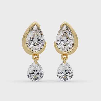 Cascading Tear Duet Earrings