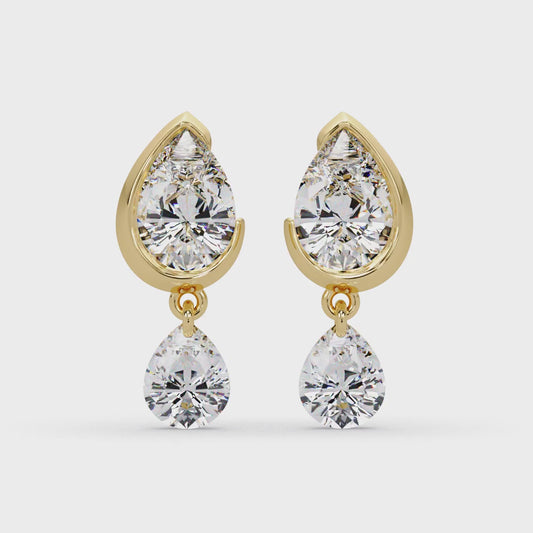 Cascading Tear Duet Earrings