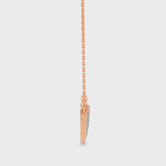 Heart & Love Script Necklace