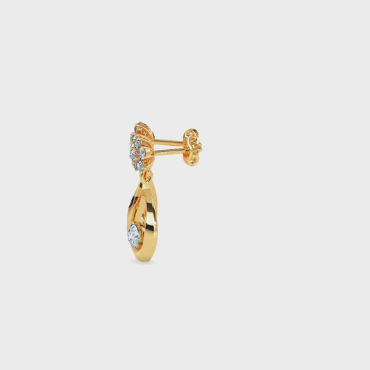 Blossom Teardrop Drop Earrings