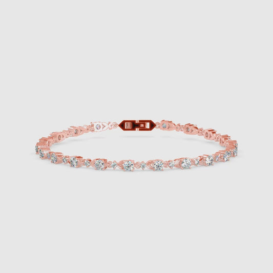 Classic Rose Tennis Bracelet