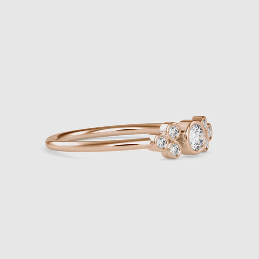 Scattered Bezel Cluster Ring