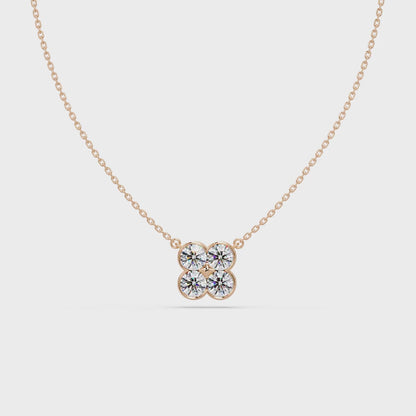 Clover Light Diamond Chain Pendant