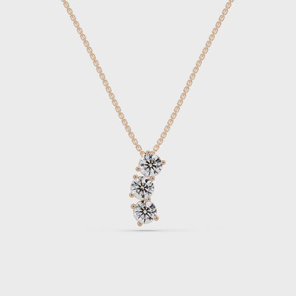 Blossoming Crown Stone Chain Pendant
