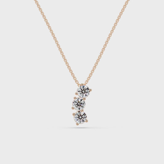 Blossoming Crown Stone Chain Pendant