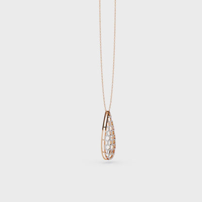 Honeycomb Teardrop Pendant