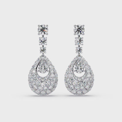 Dewdrop Pavé diamond Earrings