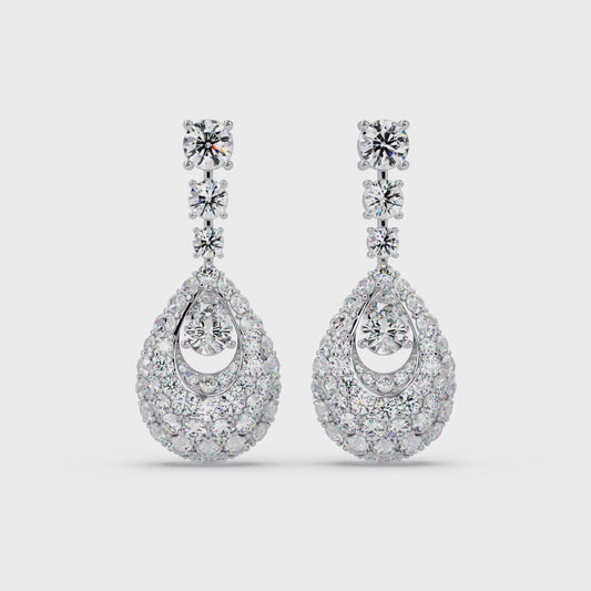 Dewdrop Pavé diamond Earrings