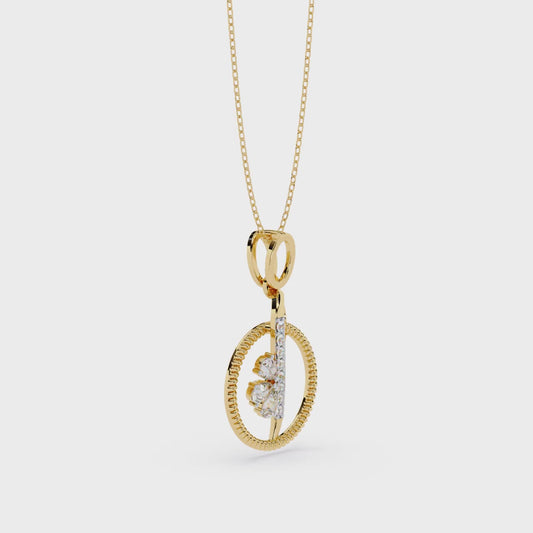 Infinity Circle Blossom Pendant
